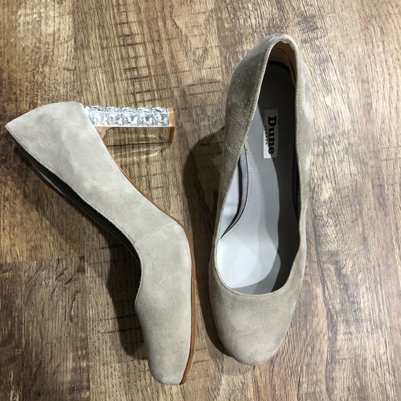 Dune London Diamante Concessions Crystal Suede Hee - Picture 3 of 8